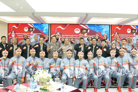 Lepas Tim Taekwondo Garbha Presisi Ke 