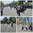 Massa Aksi Buruh di Jatim Berjalan Tertib, Polresta Sidoarjo Kawal Hingga Batas Kota Surabaya