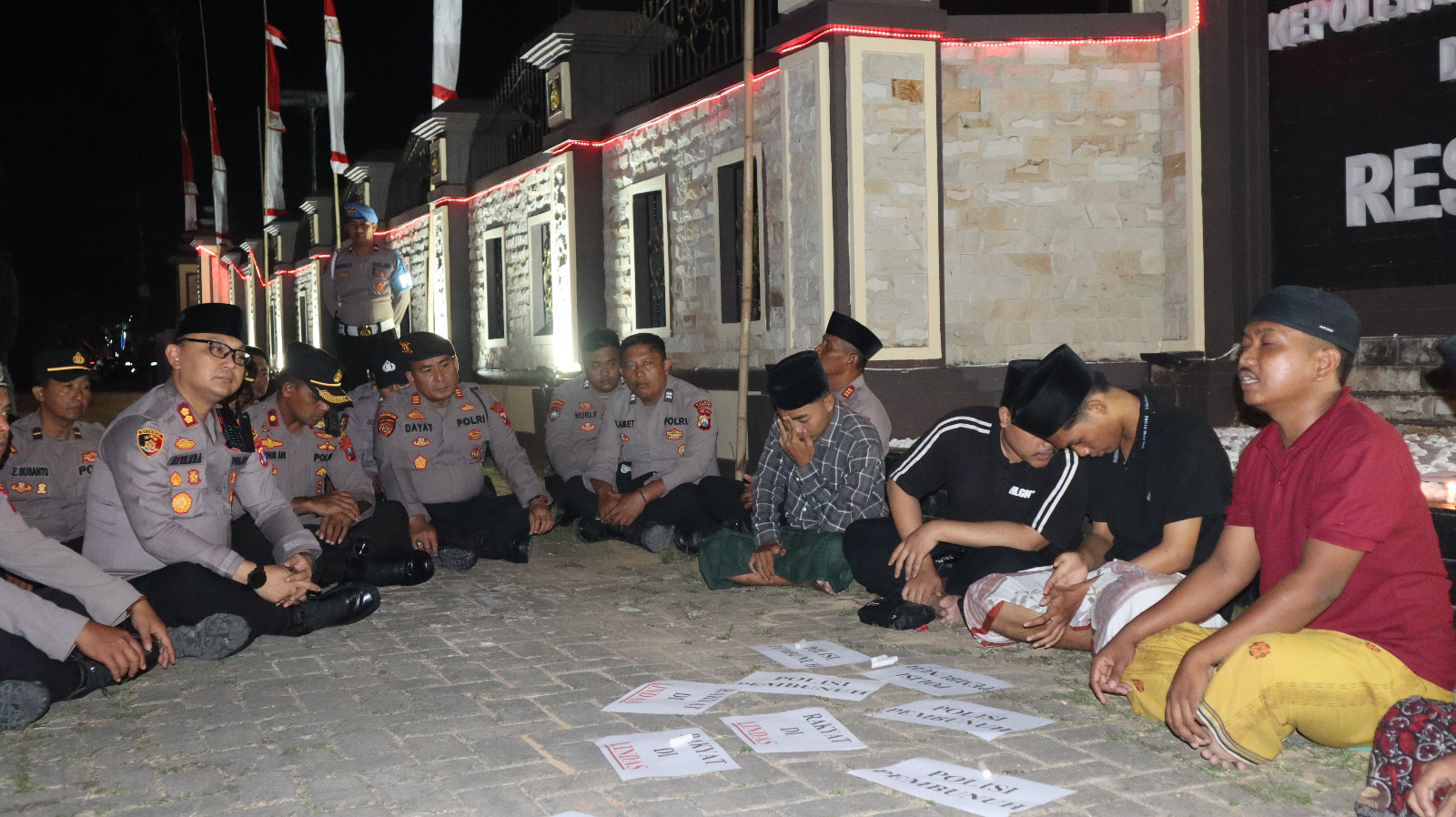 Polres Sumenep Laksanakan Pengamanan Do’a Bersama untuk Almarhum Affan Kurniawan, Driver Ojol Jakart