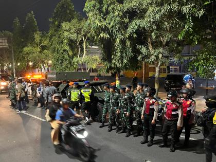 Polres Madiun Kota Patroli Gabungan Skala Besar Wujud Sinergi Harkamtibmas