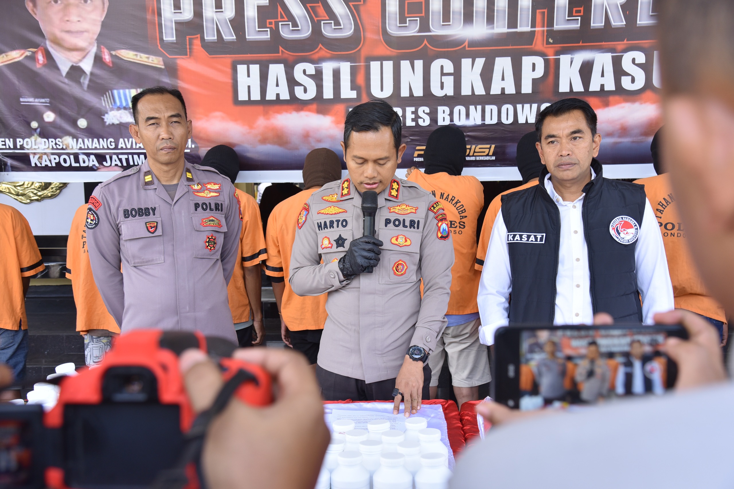 Polres Bondowoso selama Operasi Tumpas Narkoba Semeru 2025, Amankan 10,93 Gram Sabu dan 101 Ribu But