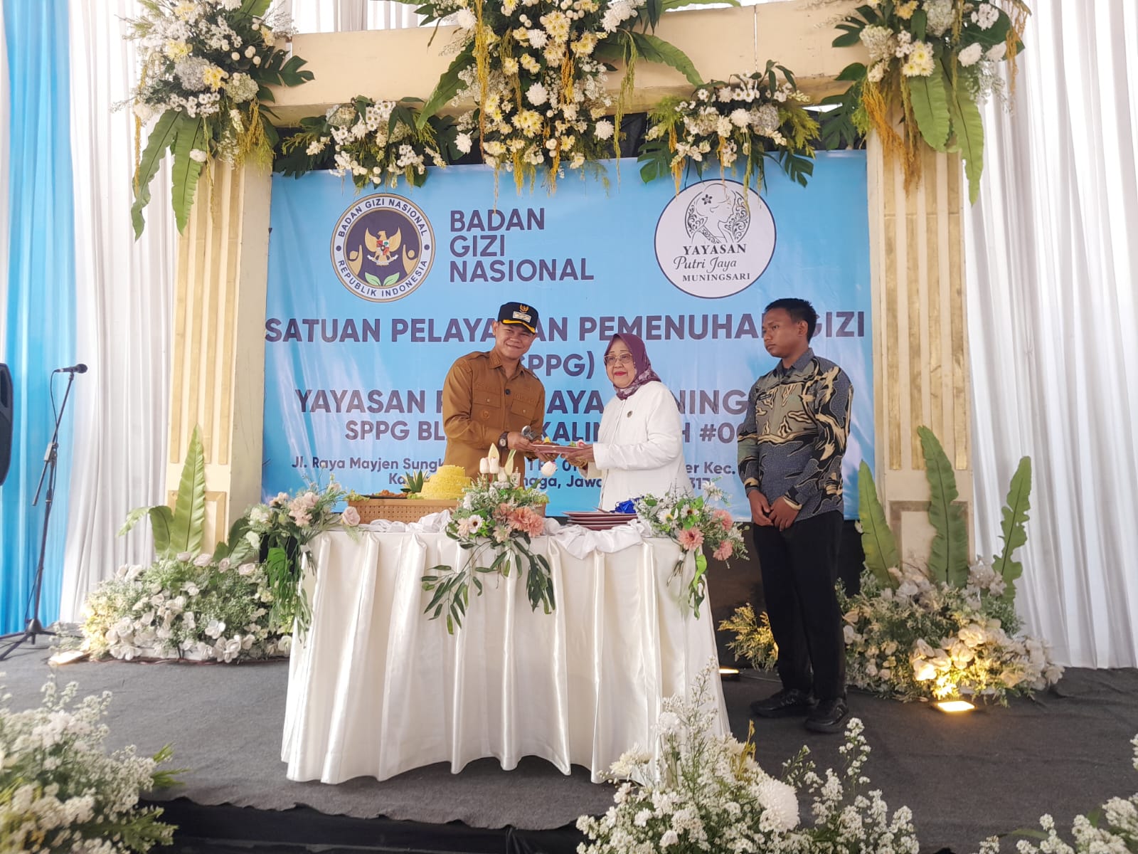 Peresmian SPPG Blater Yayasan Putri Jaya Muningsari oleh Bupati Purbalingga