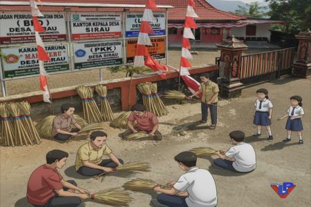 Desa Sirau Dorong Program Unggulan Perkebunan Rumput Glagah Bahan Baku