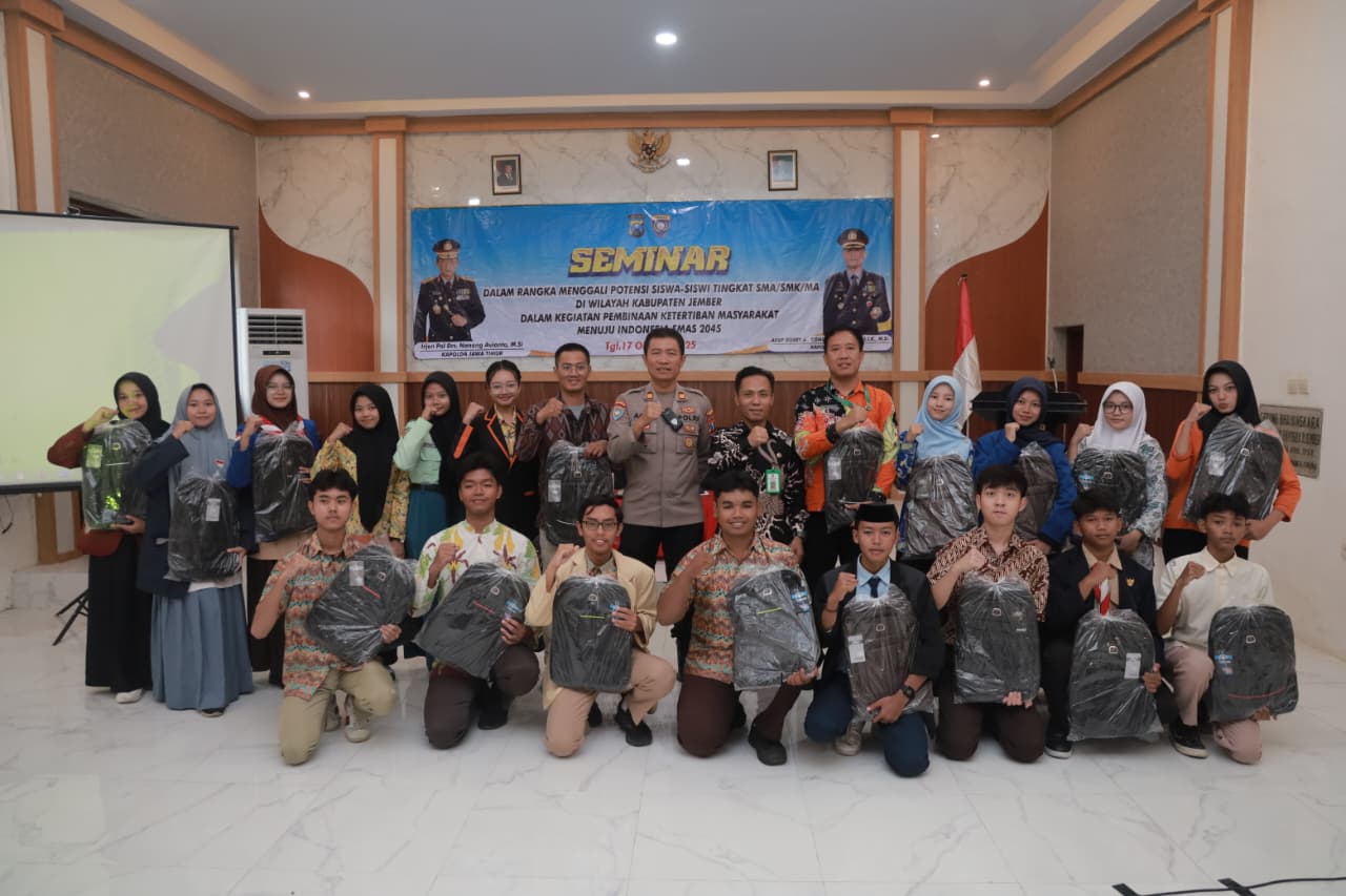 Polres Jember Gandeng Disdik dan Kampus Bina Pelajar Menuju Indonesia Emas 2045