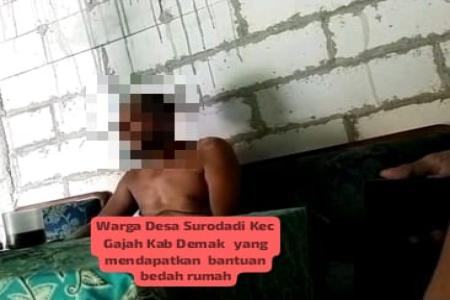 Bantuan RTLH di Desa Surodadi Kecamata