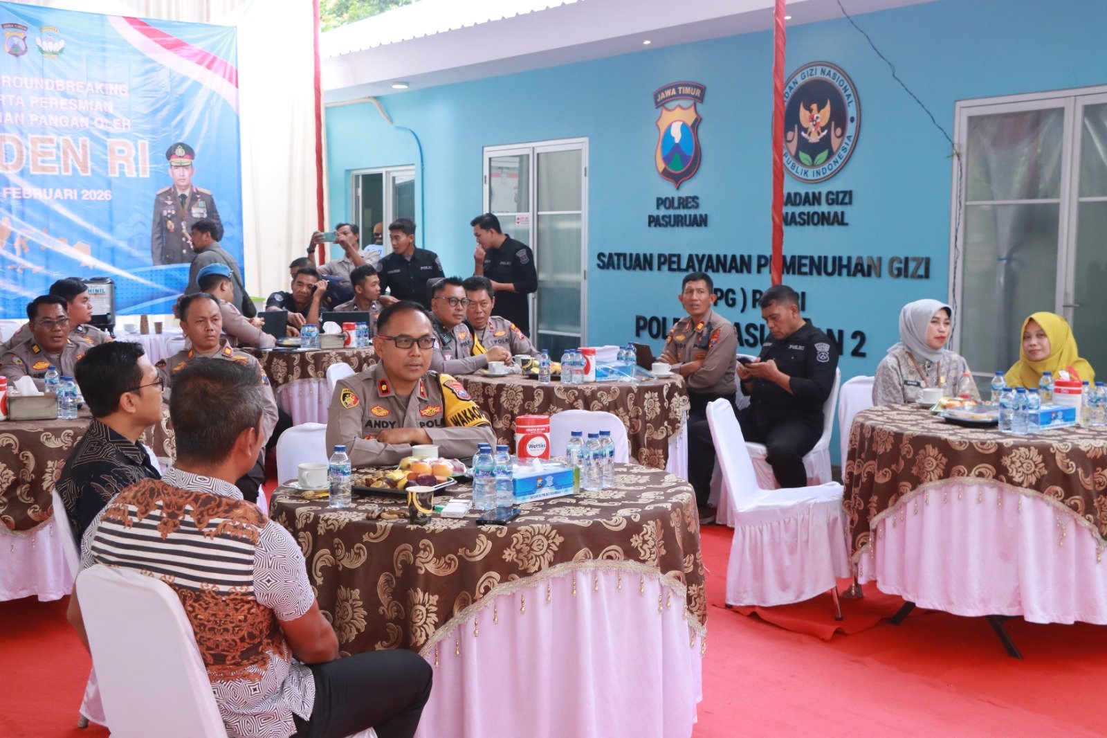 Polres Pasuruan Ikuti Peresmian dan Groundbreaking SPPG Polri oleh Presiden RI