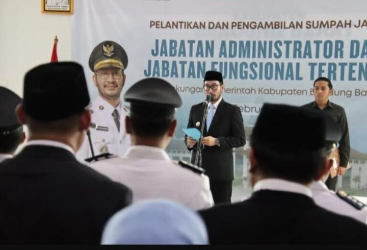 BUPATI KABUPATEN BANDUNG BARAT MELANTIK 191 PEJABAT, 38 STRUKTURAL DAN 153 FUNGSIONAL