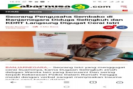 Diduga Selungkuh  KDRT  Pengusaha Semb