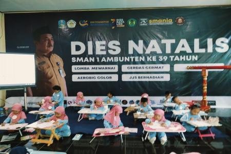 SMAN 1 Ambunten Gelar Lomba Mewarnai TKPAUD Meriahkan Dies Natalis ke3