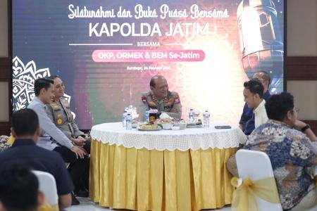 Kapolda Jatim Silaturahmi dan Buka Pua