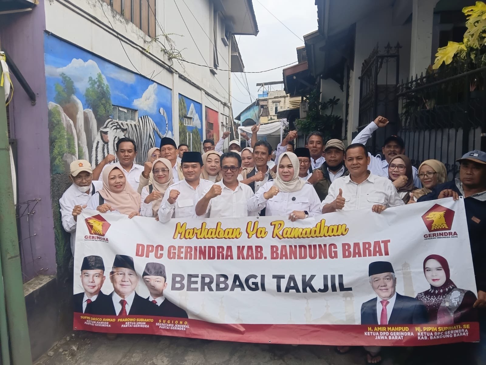 DPC Gerindra Bandung Barat Gelar Buka Bersama dan Bagikan Takjil di Bulan Ramadan