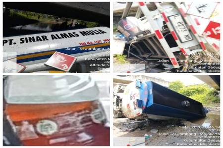 DIDUGA KELEBIHAN MUATAN TANGKI BIR