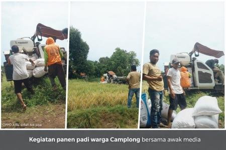 Dua Awak Media Turun ke Sawah 