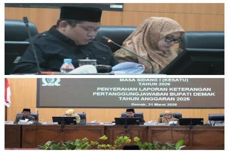 DPRD Demak Gelar Paripurna Ke7 dan Ke8 Penyerahan LKPJ 2025 Perkuat Ak
