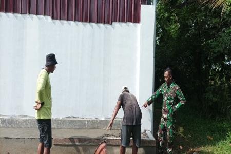 Babinsa Dampingi Pembangunan K