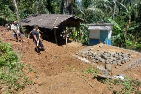 Jelang TMMD Gotong Royong Warga Krange