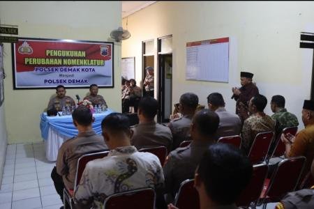 Kapolres Demak Kukuhkan Perubahan Nome