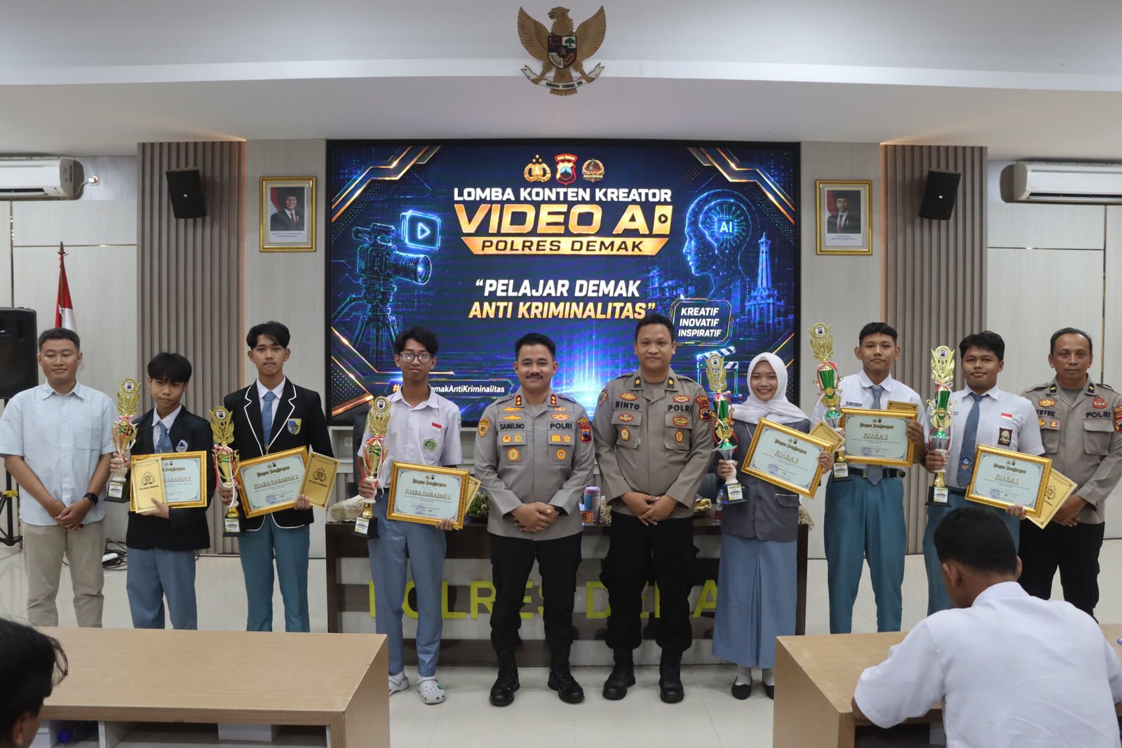Lewat Lomba Konten AI Polres Demak Kampanyekan Kamtibmas ke Pelajar