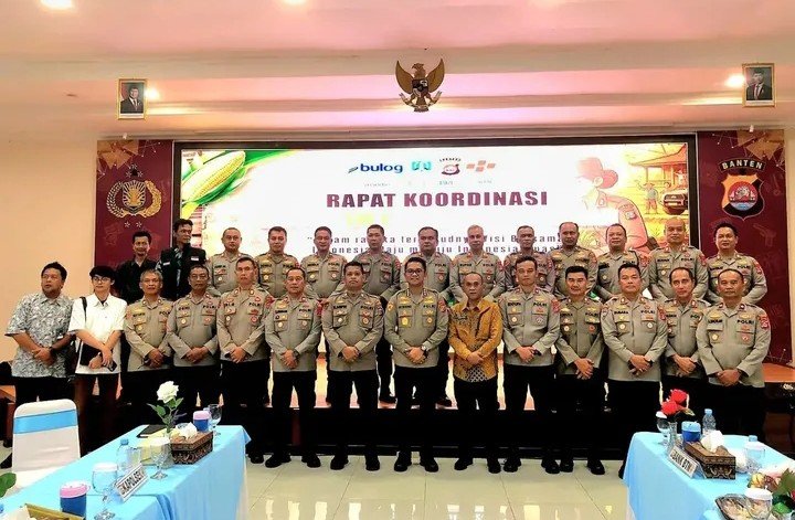 Distan Lebak Hadiri Rakor Ketahanan Pangan Jagung Bersama Polda Banten