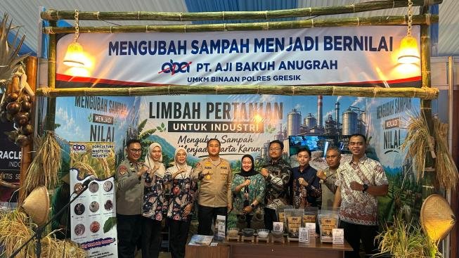 Sekam Padi Jadi Komoditas Ekspor, UMKM Binaan Polres Gresik Mendunia