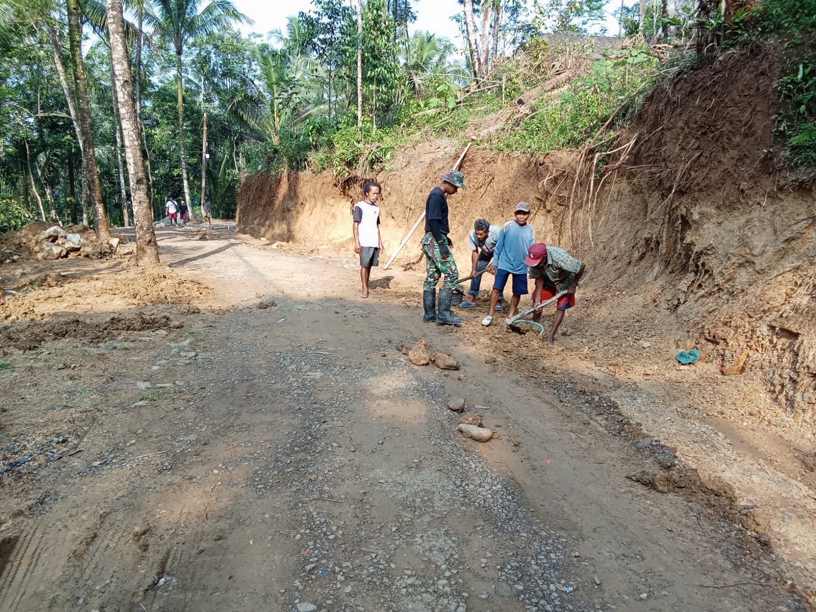 TMMD Reguler Ke-128 Kodim 0702-Purbalingga Bersiap Laksanakan Pengaspalan di Desa Krangean
