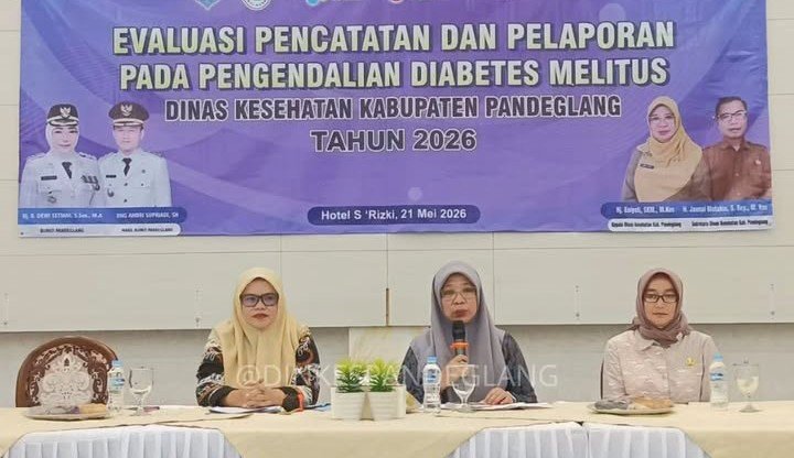 Dinkes Pandeglang Evaluasi Pencatatan dan Pelaporan Pengendalian Diabetes Melitus Tahun 2026