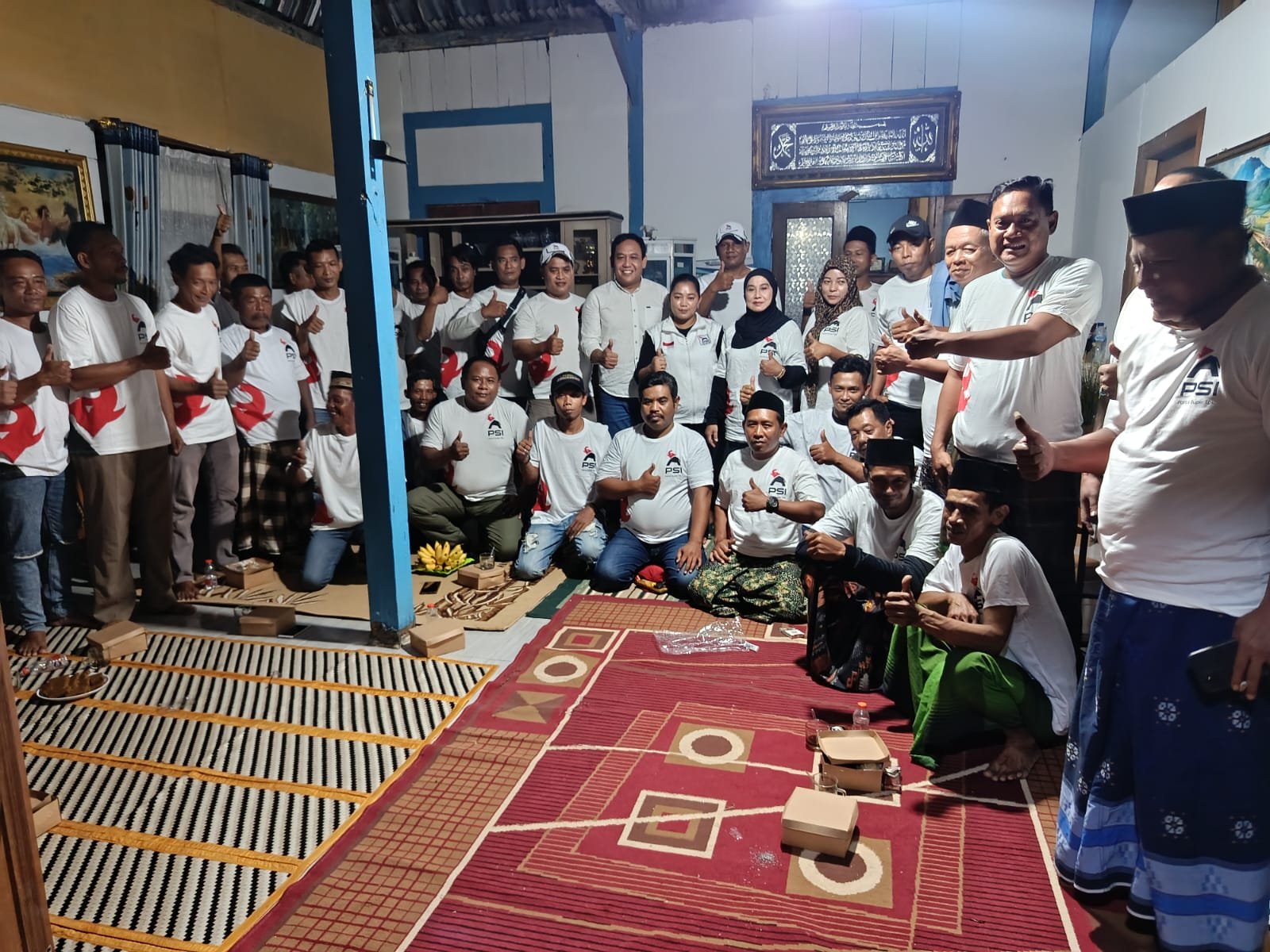 Agus Pajero Apresiasi Soliditas Kader PSI Ngampel, Pembentukan DPRt di 12 Desa Tuntas 100 Persen