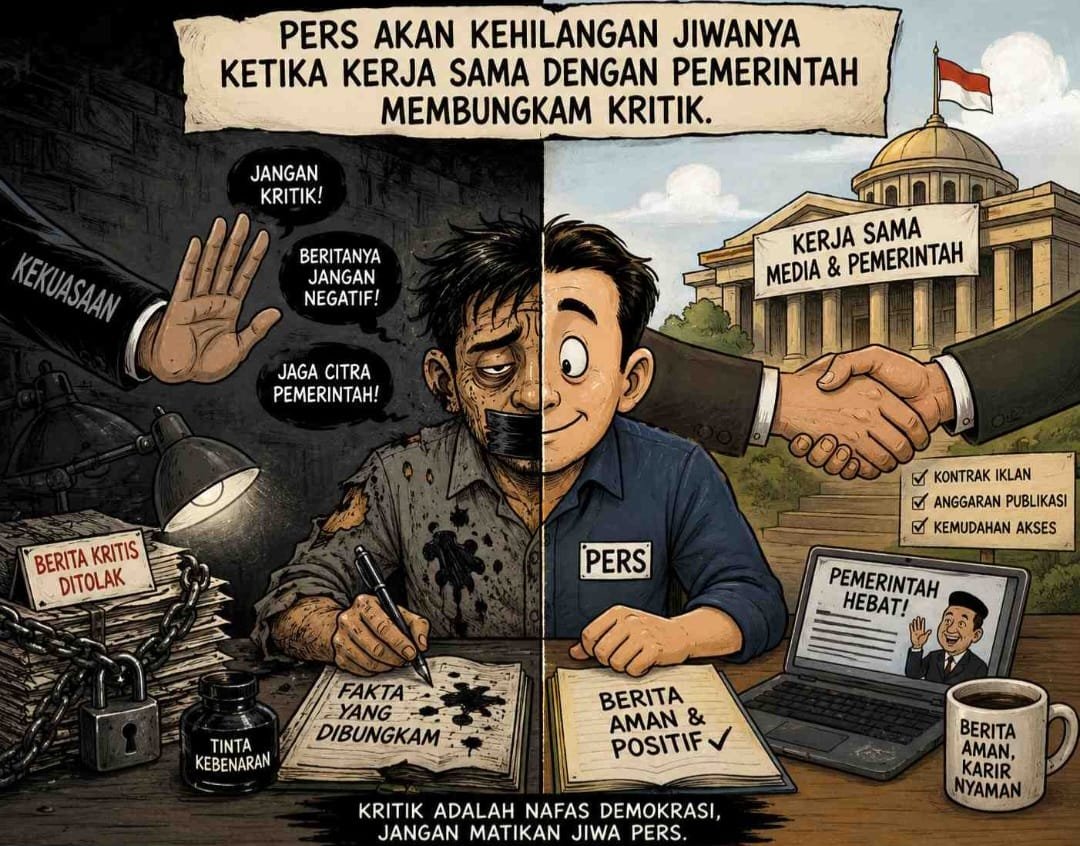 Ketika Pers Tak Lagi Menggonggong: Matinya Kritik di Bawah Bayang Kekuasaan