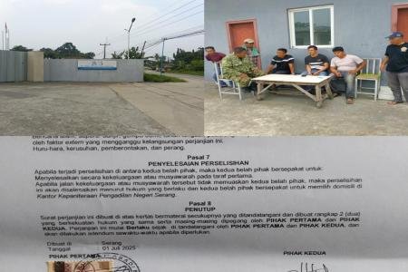 Ricuh Limbah Scrap di PT SAAB Karang T