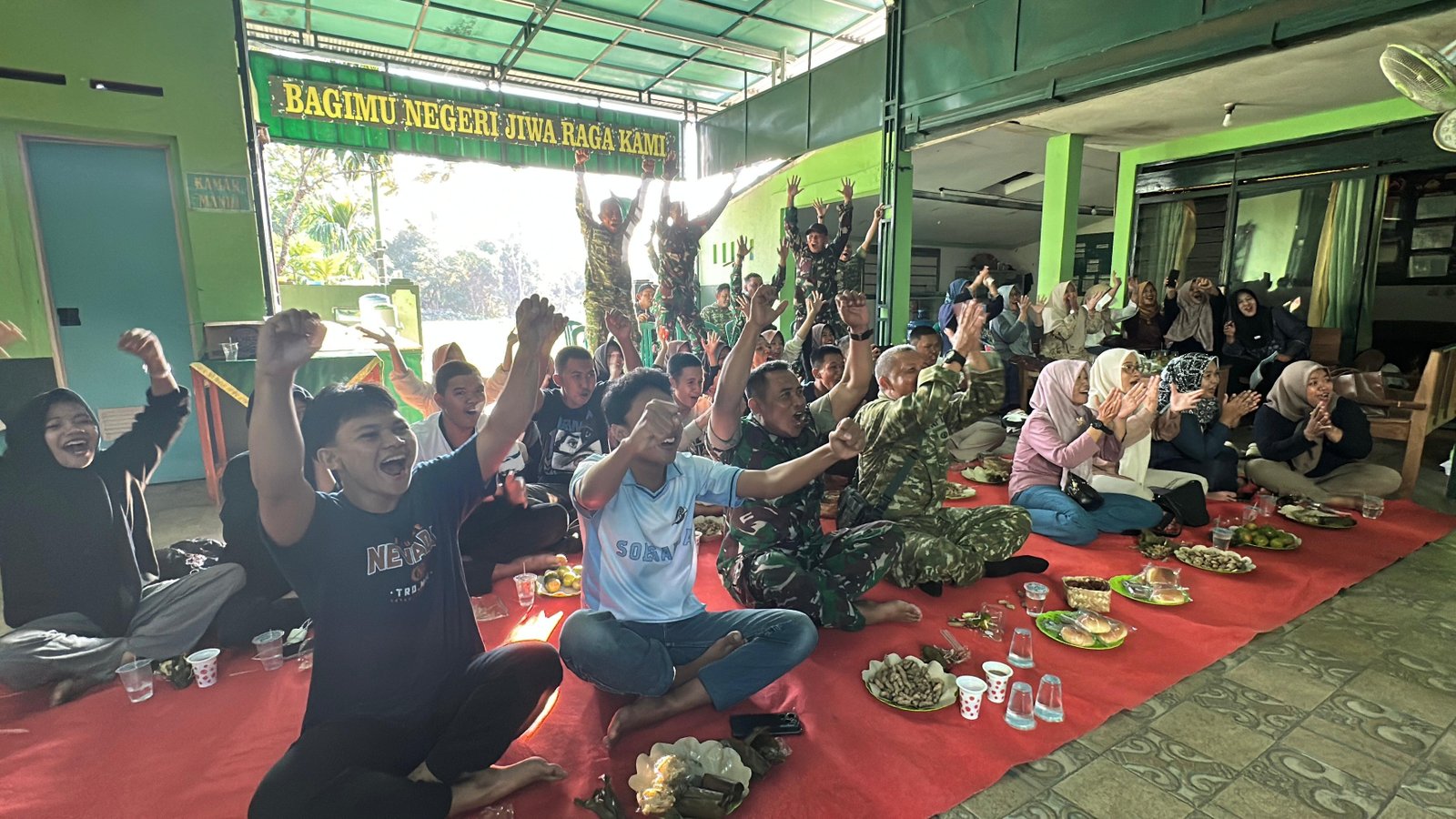 Jaga Kondusivitas, Koramil 08-Bobotsari gelar Nobar Piala Dunia