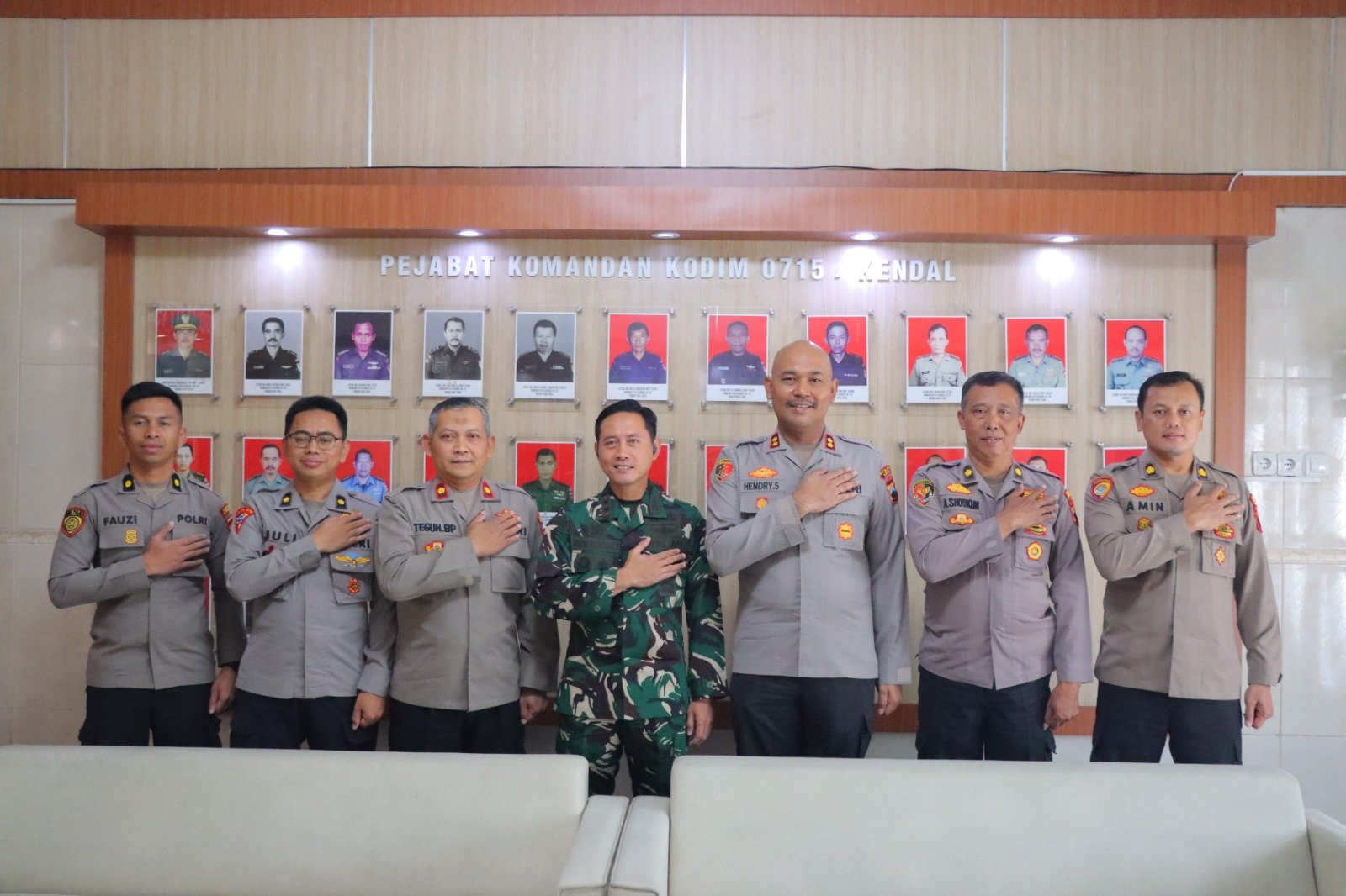 Kapolres Kendal Kunjugi Dandim 0715, Tegaskan TNI-Polri Tetap Solid
