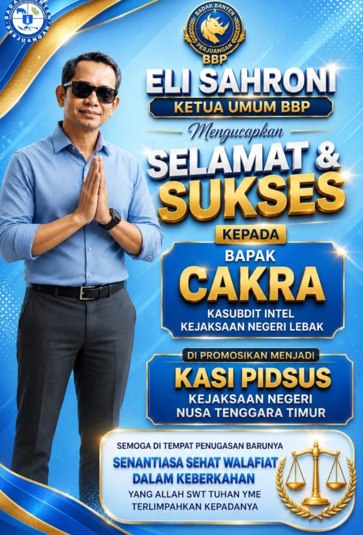 H. Eli Sahroni  Ucapkan Selamat Kepada Bapak Cakra Y. Pamungkas atas Jabatan Baru