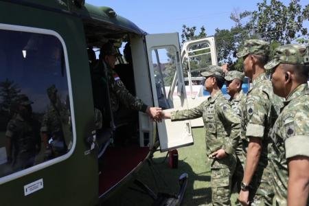 Menhan Sjafrie Datangi Yonif TP 935 Kendal Tegaskan TNI Tak Hanya Siap