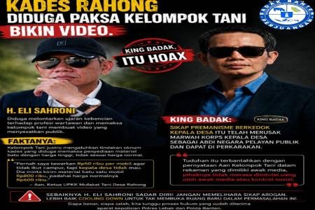 Kades Rahong Diduga Paksa Kelompok Tani Bikin Video  King Badak Itu Ho