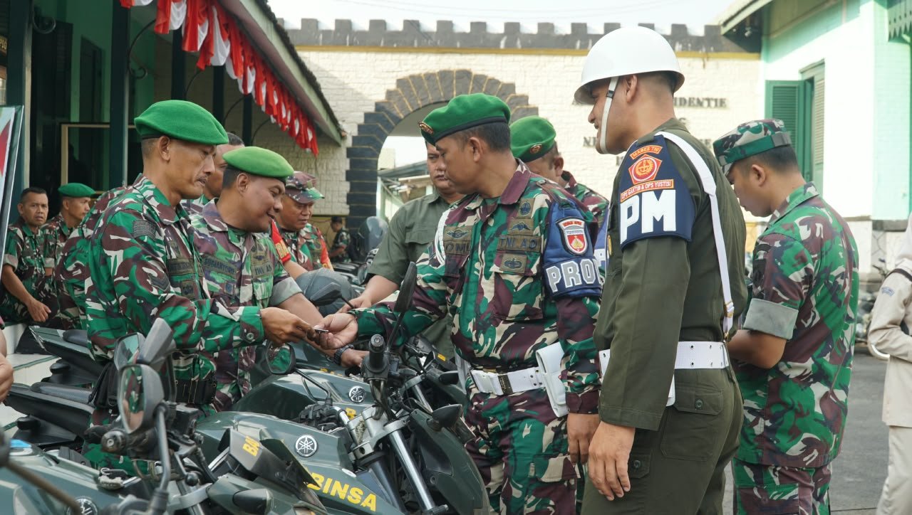 Cegah Kecelakaan dan Pelanggaran, Kodim 0702-Purbalingga Periksa Kendaraan Anggota
