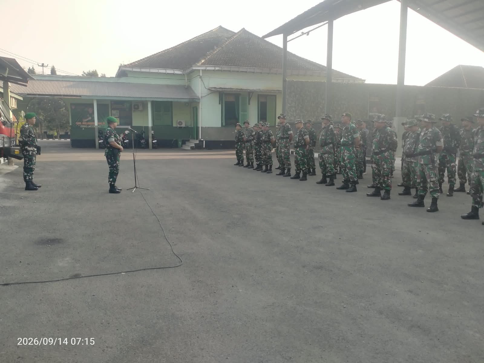 Perwira Siaga Ambil Apel Pagi, Sampaikan Informasi Kegiatan 