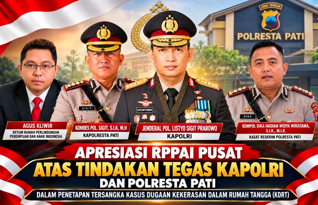 Agus Ketua RPPAI Pusat Apresiasi Kapolri Dan Mapolresta Pati, Atas Penetapan Tersangka Kasus 