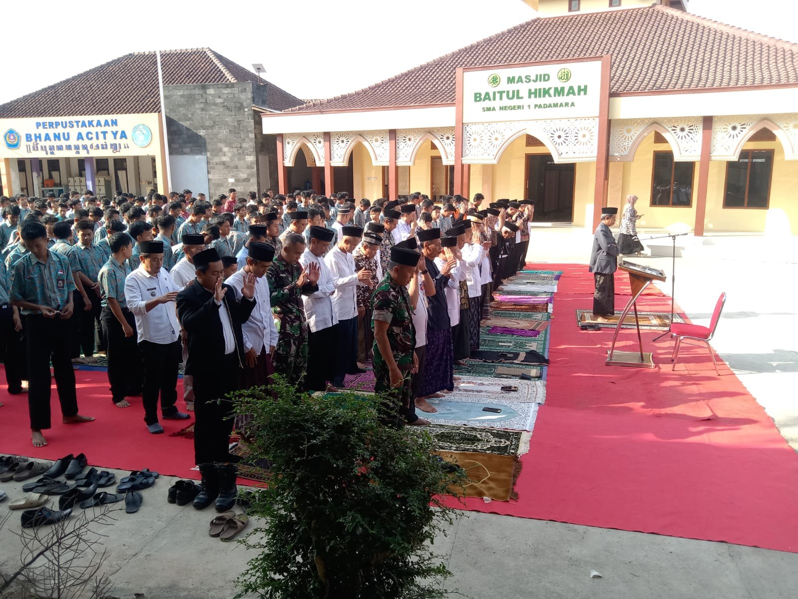Kemarau Cukup Panjang, Posramil Padamara Bersama Forkopimcam Gelar Salat Istisqa