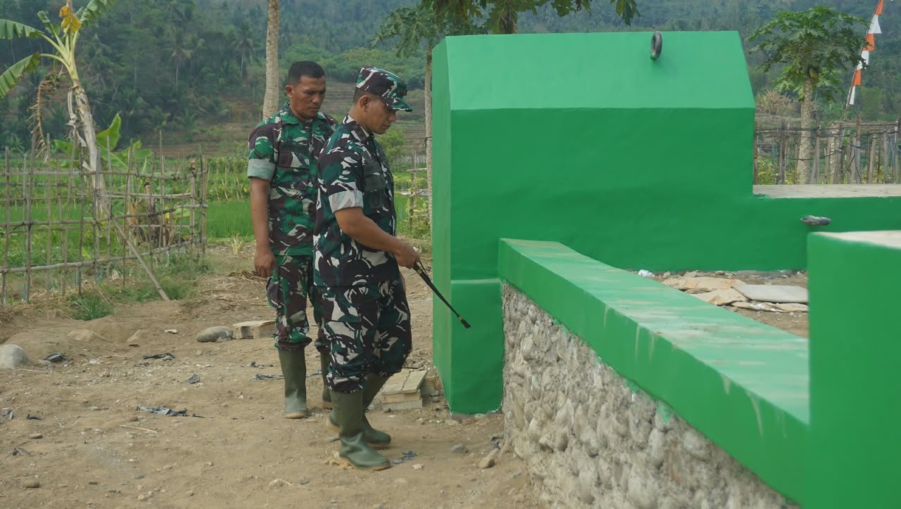 Dandim Purbalingga Tinjau Pembangunan Jembatan Perintis Garuda Desa Wanogara Wetan