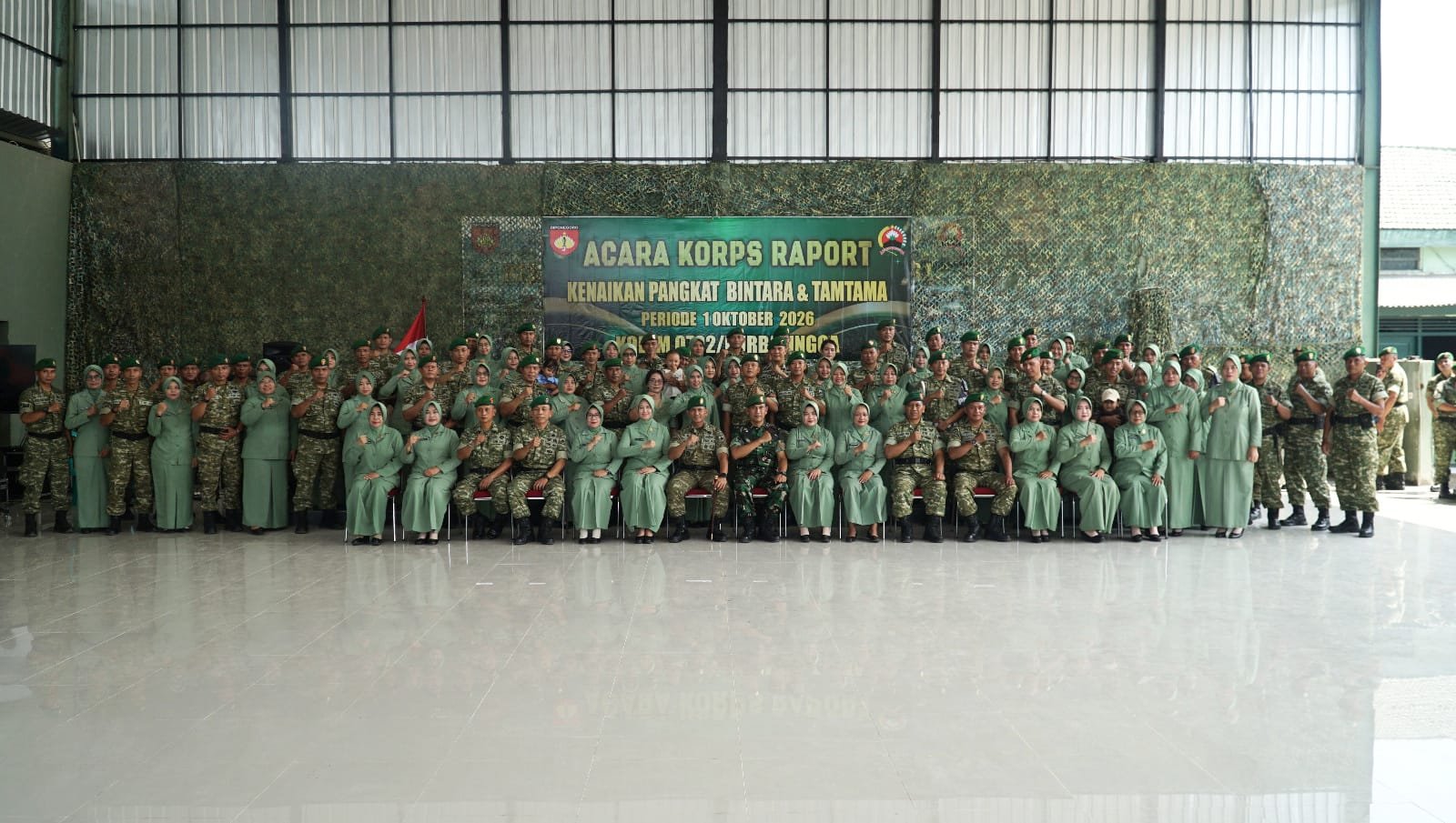 47 Anggota Kodim 0702-Purbalingga Naik Pangkat