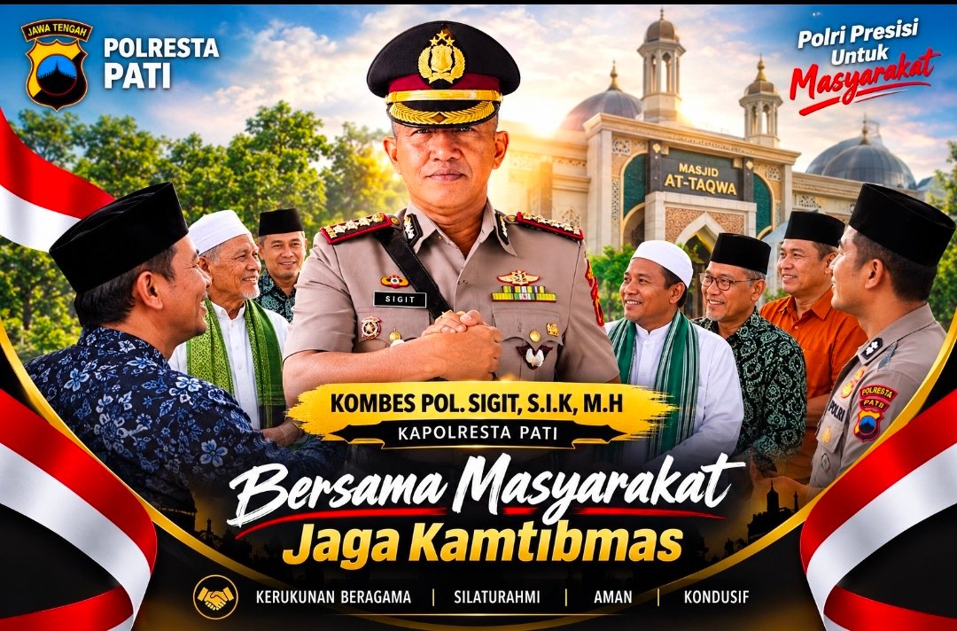 Polisi Bersama Masyarakat, Kapolresta Pati Perkuat Kerukunan