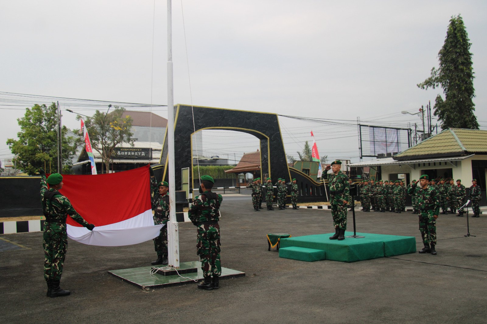 Kobarkan Semangat Nasionalisme, Kodim 0702-Purbalingga Gelar Upacara Bendera