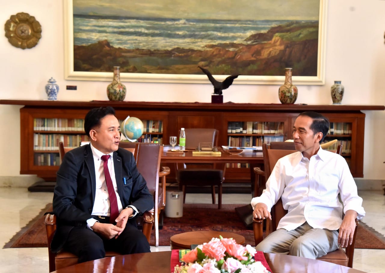 Bertemu Yusril Presiden Jokowi Membahas Ketatanegaraan