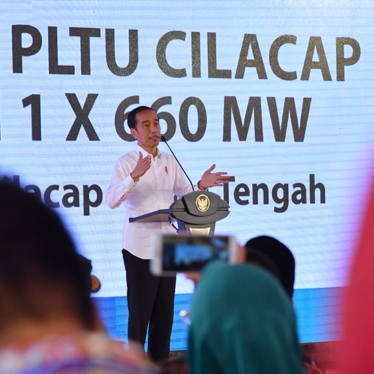 Presiden Jokowi Resmikan Pltu Cilacap