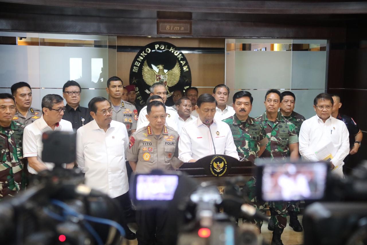 Menkopolhukam Gelar Rakor Bahas Situasi Nasional Pasca Pemilu 2019