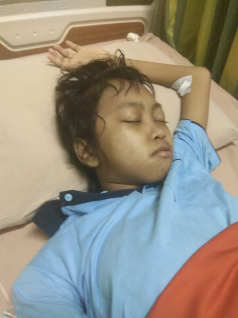 Leokimia Renggut Masa Belajar Maya Warga Desa Karangsari Kalimanah