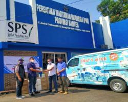 PWI Kabupaten Serang Distribusikan Bantuan Hand Sanitizer ke Dinas Pen