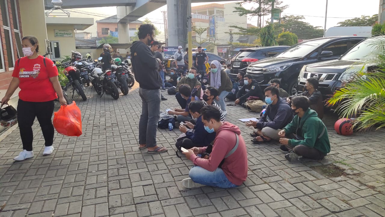 Puluhan Orang Pelaku Ajakan Mudik Ke Sumatra Diamankan Polres Cilegon