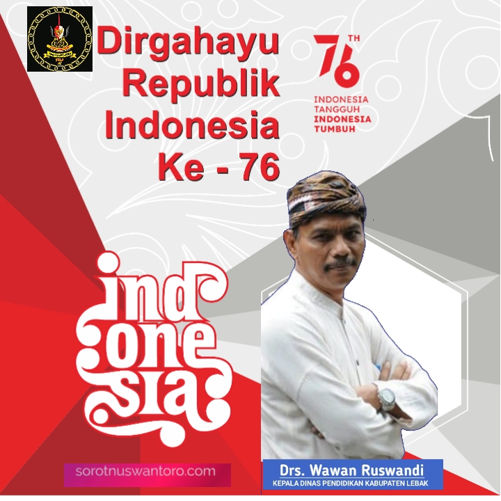 Dinas Pendidikan Kabupaten Lebak Mengucapkan Hut Ri Ke 76