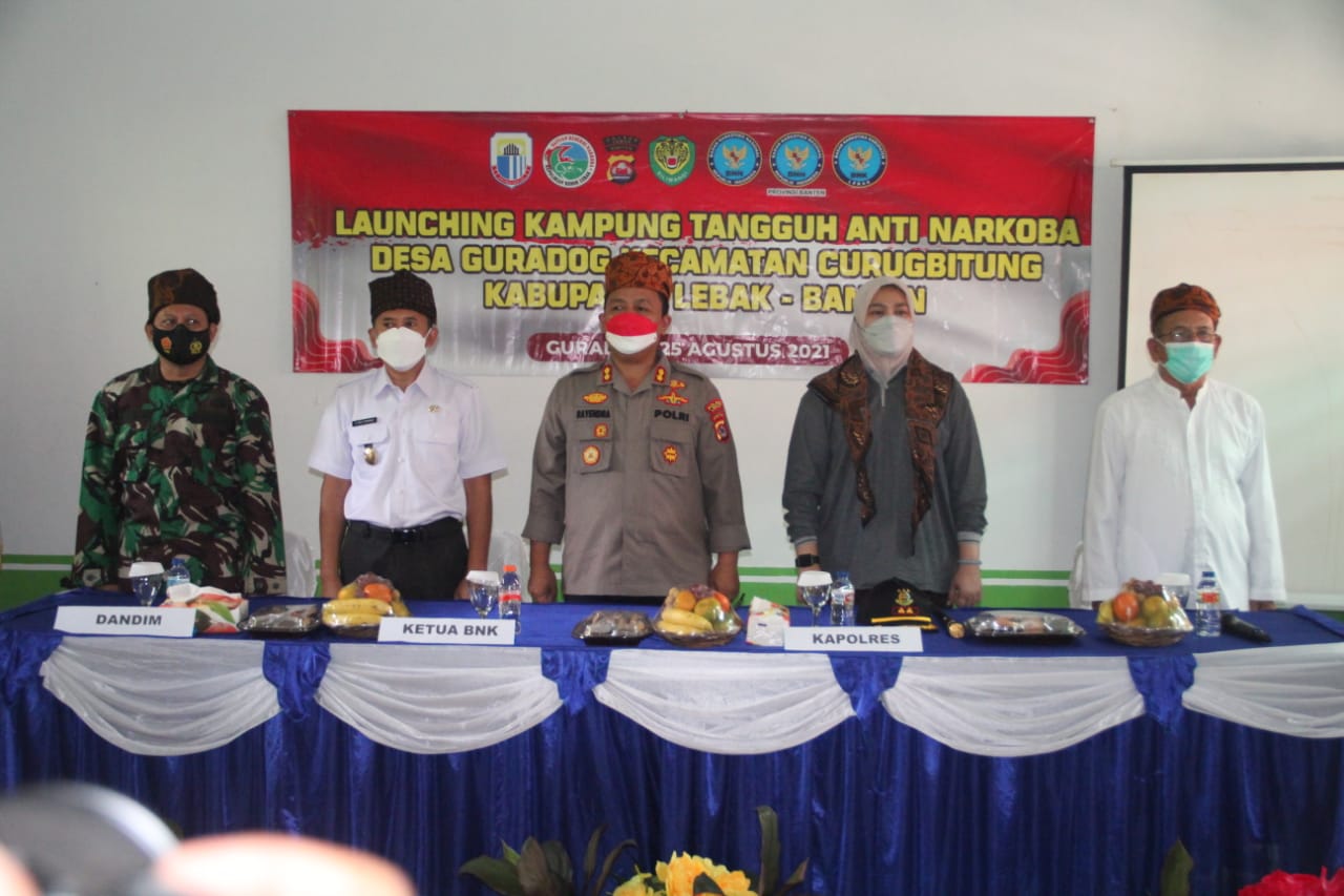 Kapolres Lebak Polda Banten Resmikan Desa Guradog Sebagai Kampung Tang